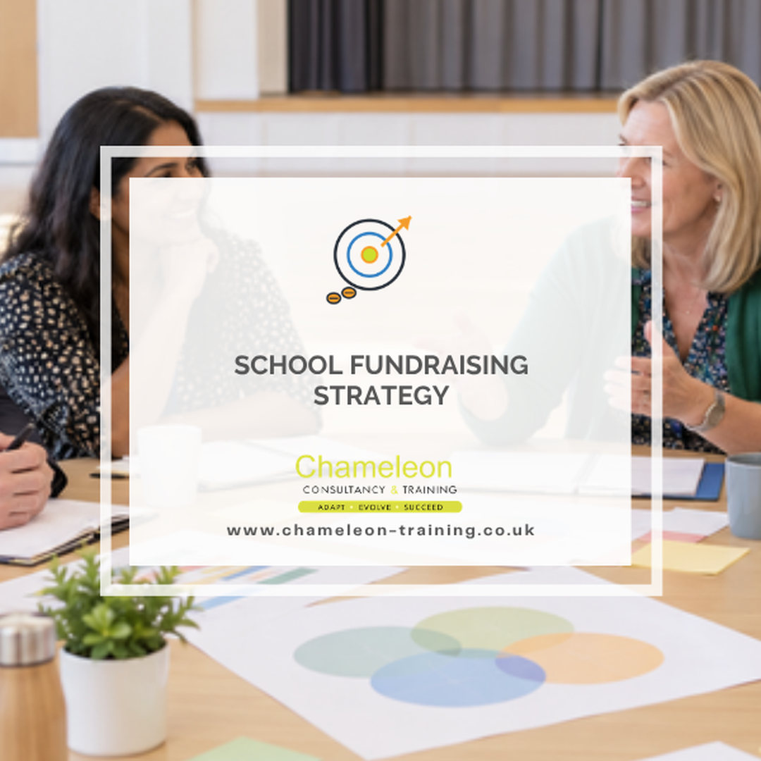School leaders and community partners planning a school fundraising strategy